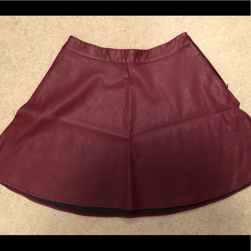 Maroon skirt